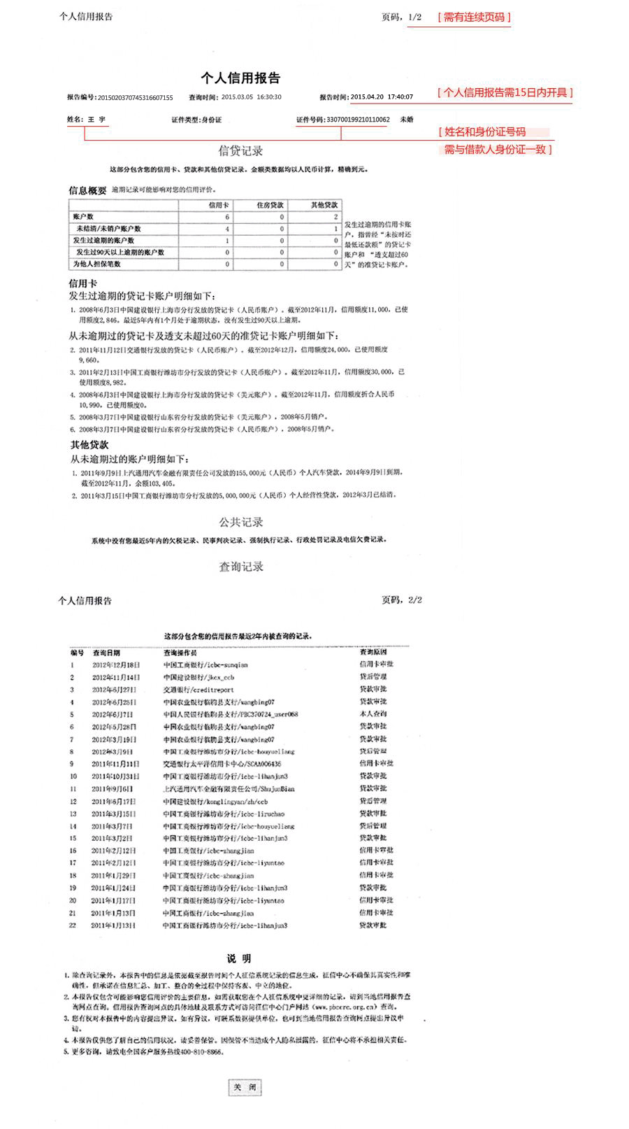 个人信用